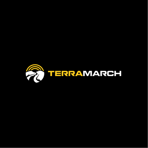 Hiking logo with the title 'Logo for Terramarch - long distance HIKING EVENT SERIES'