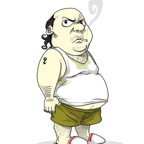 Fitness illustration with the title 'The Creation of "That Guy"'