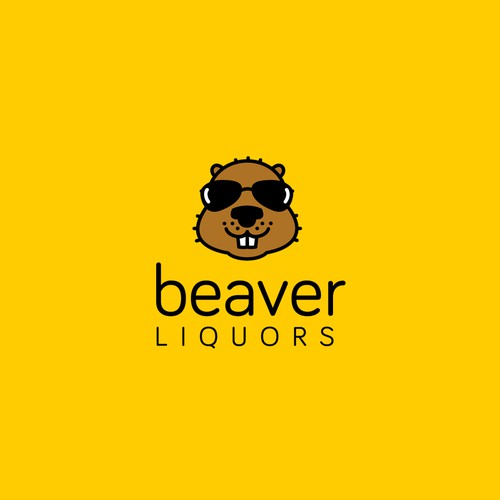 Beaver logo with the title 'Funky logo'