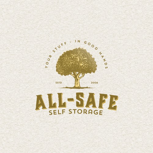 Self storage logo with the title 'all safe self storage'