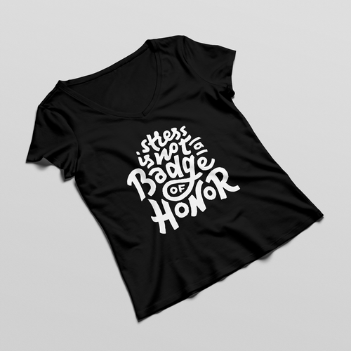 Lettering t-shirt with the title 'T-Shirt lettering design for corporate speaker audience'