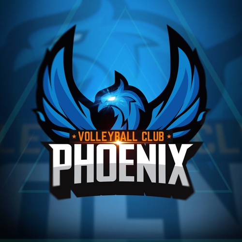 Volleyball logo with the title 'Sport logo'