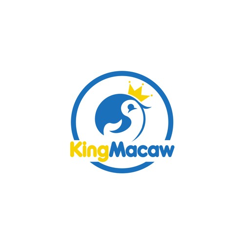 Attractive logo with the title 'Attractive and friendly logo for KingMacaw'