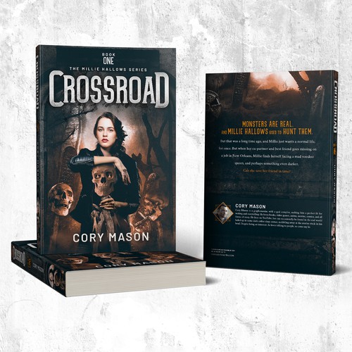 Horror book cover with the title 'Urban Fantasy Cover Design'