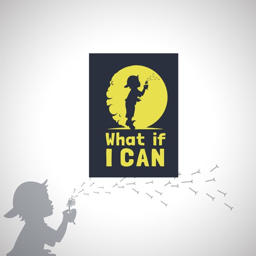 Boy logo with the title 'Logo for a Inspirational and Creative Children's TV Show'