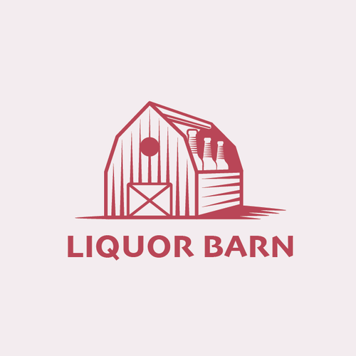 Moonshine logo with the title 'Liquor Barn'