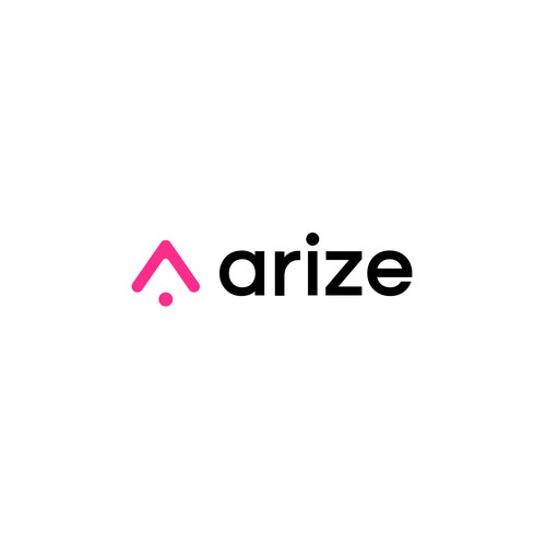 AI brand with the title 'Brand identity design for ARIZE'