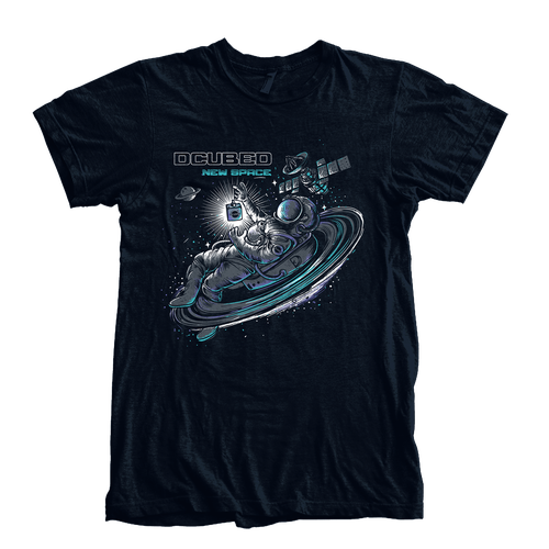 Astronaut t-shirt with the title 'Shining in Space'