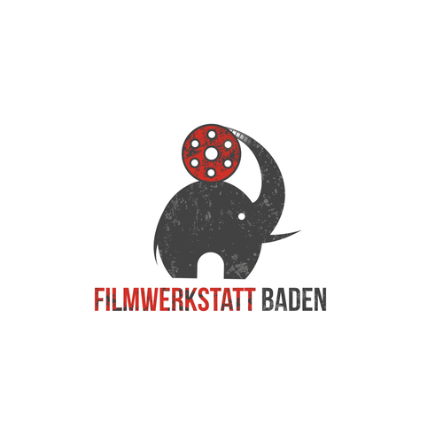 Film reel logo with the title 'Logo for a film production company'