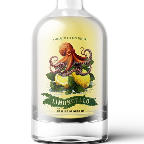 Lime design with the title 'Bold design for Limencello'