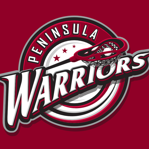 Lacrosse logo with the title 'Bold logo concept for lacrosse'