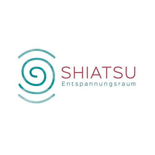 Relaxation logo with the title 'Logo für Shiatsu-Massage'