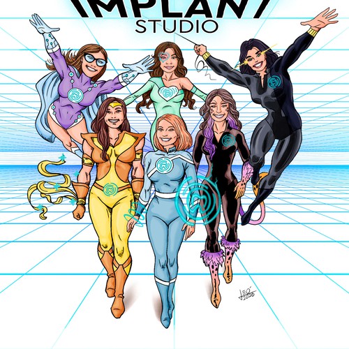 Women artwork with the title 'Heroes '