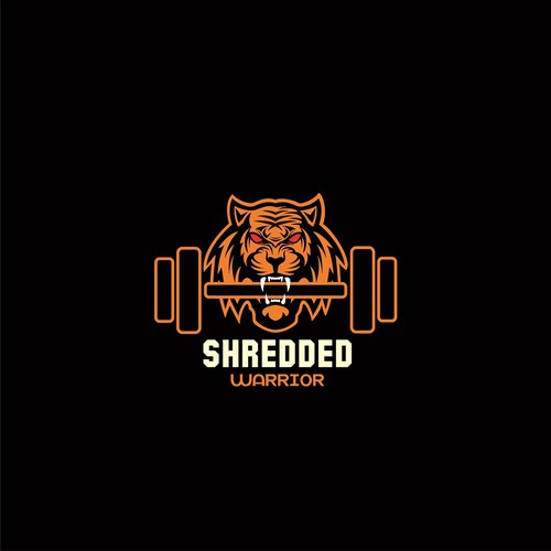 Gentleman logo with the title 'Design concept for GYM Shredded Warrior'