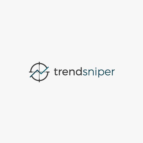 Two-color logo with the title 'Logo for TrendSniper'