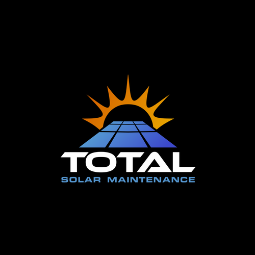 Solar logo with the title 'Total Solar Maintenance logo design'