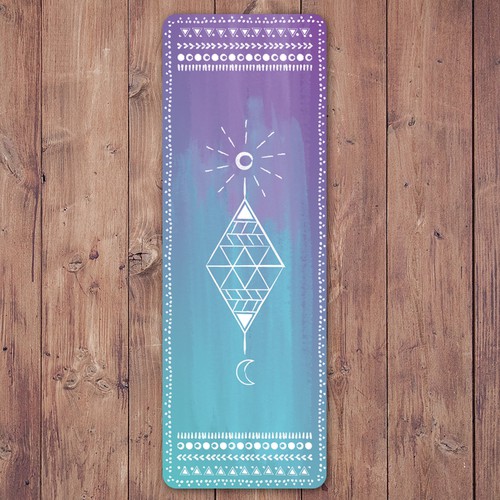 Yoga mat design with the title 'Yoga Mat Design'