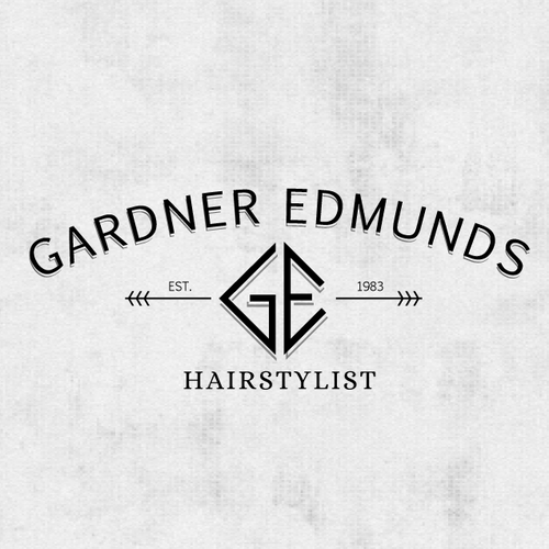 Upscale design with the title 'NYC hairstylist Gardner Edmunds logo'