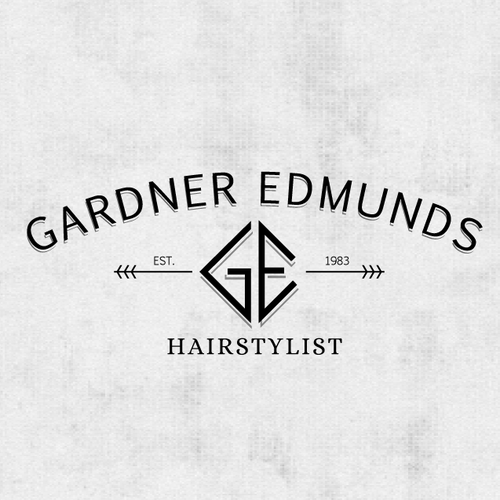 Upscale logo with the title 'NYC hairstylist Gardner Edmunds logo'