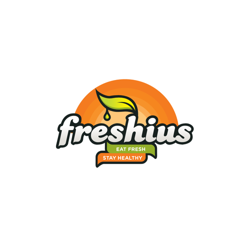 Fruit brand with the title 'Logo for Freshius'