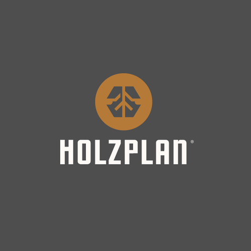 H logo with the title 'Holzplan'
