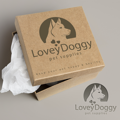 Lovely logo with the title 'dog supplies'