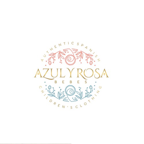 Online store brand with the title 'Simple, classic logo for a children’s online shop'