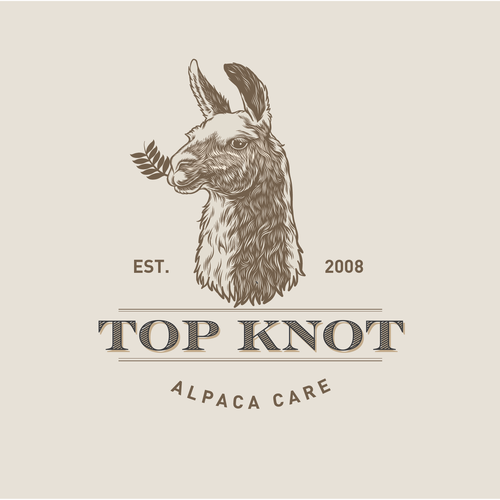 Llama logo with the title 'Alpaca Care logo'