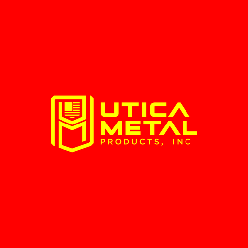 Patriotic design with the title 'Utica Metal'
