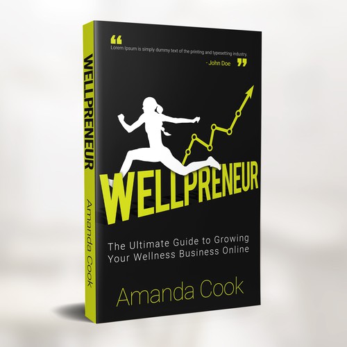 Guide book cover with the title 'Book Cover for Wellpreneur'