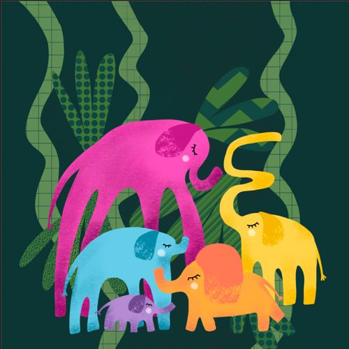 Illustration artwork with the title 'Children illustration '