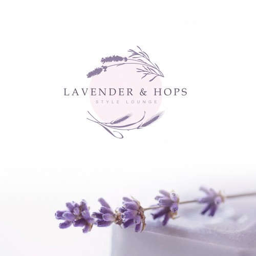 Herbal logo with the title 'floral logo design concept'
