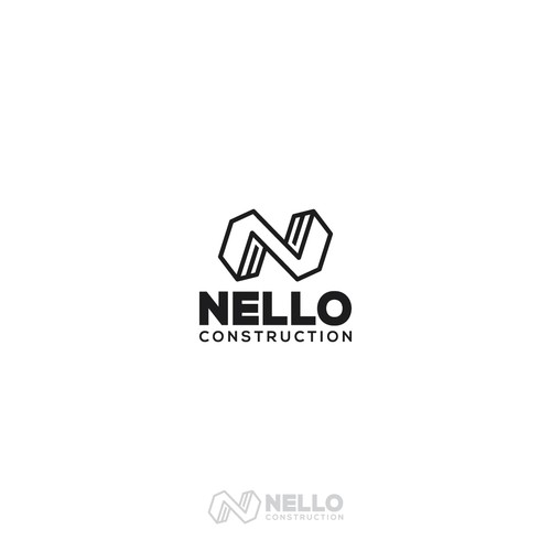 3D brand with the title 'Construction logo'