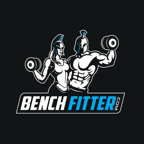 Muscle logo with the title 'Logo for gym towels'