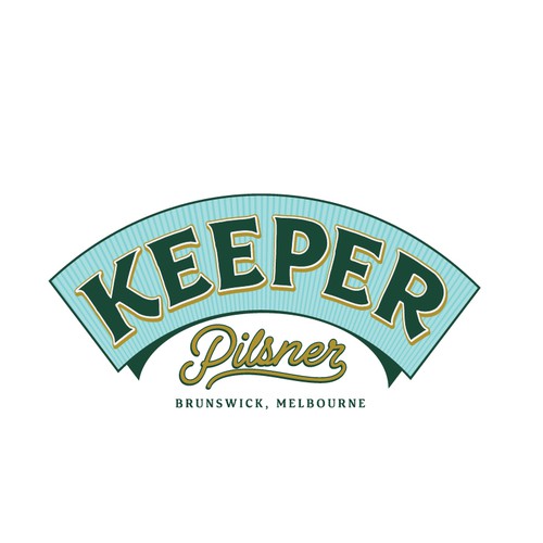 Traditional logo with the title 'Traditional beer logo'