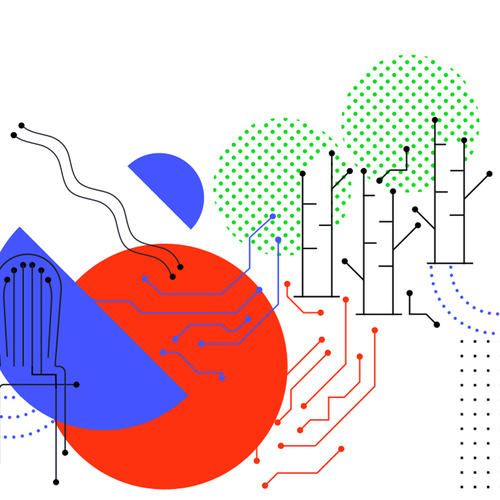 Russian design with the title '3 walls for innovative fintech team'