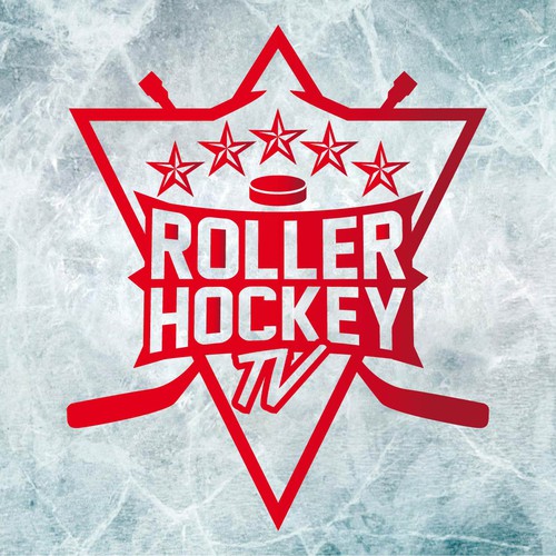 TV logo with the title 'Roller Hockey TV Logo'