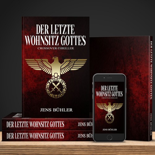 Dark book cover with the title 'Der Letzte Wohnsitz Gottes'
