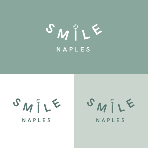 Pastel logo with the title 'Optimistic dentist logo'
