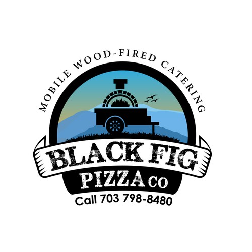 Pizzeria design with the title 'Bold logo for pizzeria'