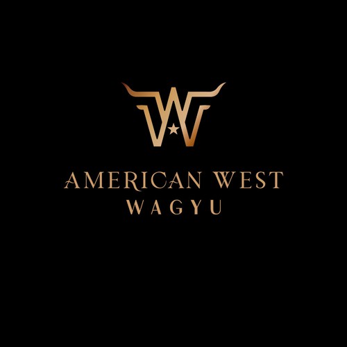 Ranch logo with the title 'American West Wagyu'