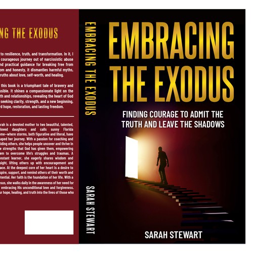 Graphic book cover with the title 'Exposing the Myth - Stepping into the Light'