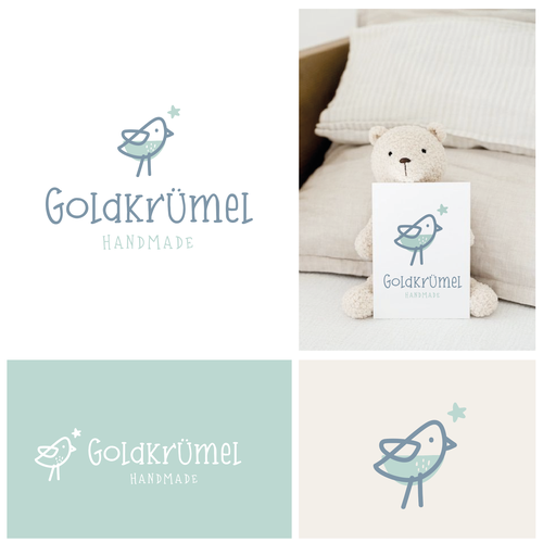 Baby boutique design with the title 'Cute kids brand logo'