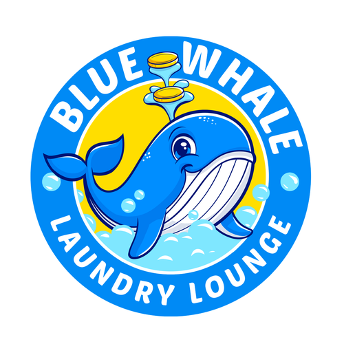 Laundry design with the title 'mascot logo '