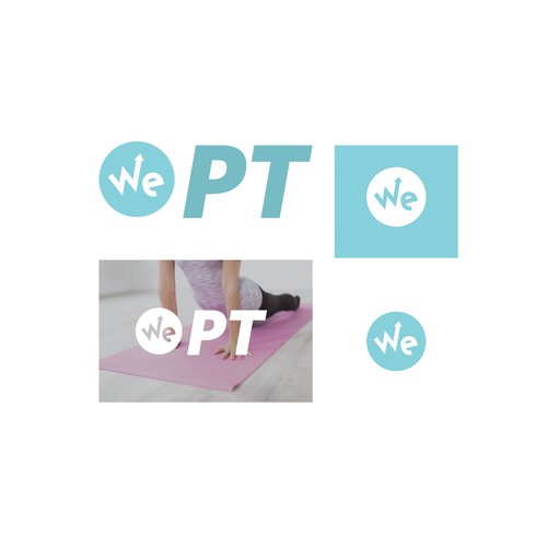 App brand with the title 'Logo design concept for mobile app'