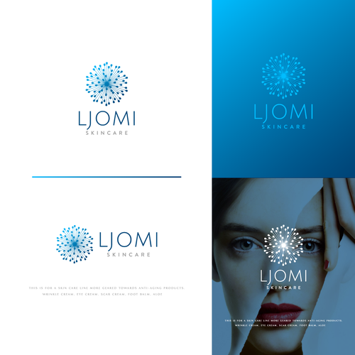 Premium logo with the title 'Modern logo for Ljomi skincare'