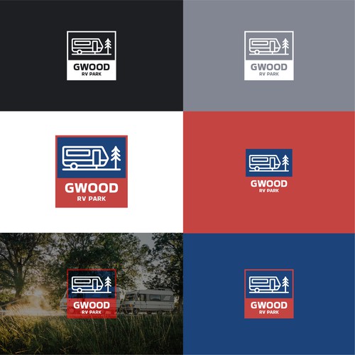 Camper logo with the title 'Gwood Park Logo'