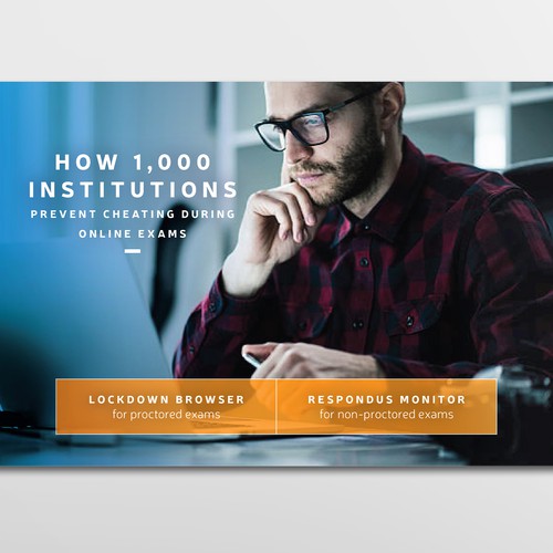 Sleek design with the title 'Postcard for education software'