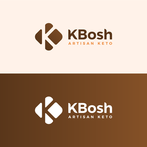Diet logo with the title 'Logo design for KBosh Artisan Keto'