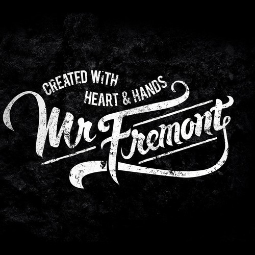 Gritty logo with the title 'Typography for Mr Fremont'